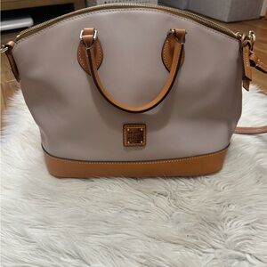 Dooney & Bourke Gray and Tan Satchel